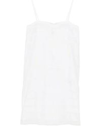 TOTEME - Monogram Cotton-Voile Midi Dress - Lyst
