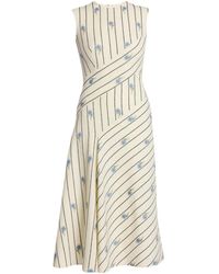Erdem - Asymmetrisches Kleid Mit Blumen-Print - Lyst