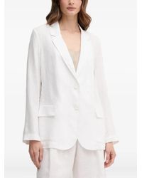 Benetton - Linen Blazer - Lyst