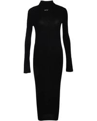 Off-White c/o Virgil Abloh - Turtle-Neck Midi Dress - Lyst