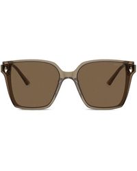 Jimmy Choo - Sonnenbrille Mit Nieten - Lyst