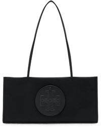 Tory Burch - Ella Logo-Patch Shoulder Bag - Lyst