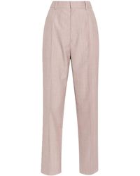 Victoria Beckham - Virgin Wool Straight-Leg Trousers - Lyst