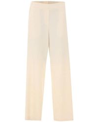 RUE DU BAC - Elasticated-Waistband Wide-Leg Trousers - Lyst