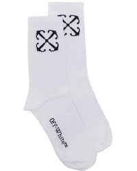 Off-White c/o Virgil Abloh - Jacquard-Logo Socks - Lyst