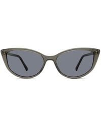 Jimmy Choo - Nadia Glitter-Effect Cat-Eye Sunglasses - Lyst