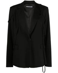 ANDREADAMO - Layered-Detail Notched-Lapels Blazer - Lyst