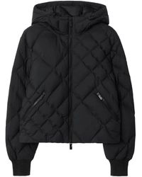Burberry - Check-Stitch Nylon Delley Puffer Jacket - Lyst