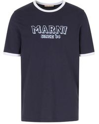 Marni - Crew-Neck Printed T-Shirt - Lyst
