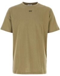 Off-White c/o Virgil Abloh - Logo Cotton T-Shirt - Lyst
