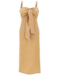 Marella - Buck Jurk Met Gedrapeerd Detail - Lyst