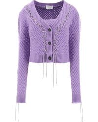 GIUSEPPE DI MORABITO - Cropped Cardigan - Lyst