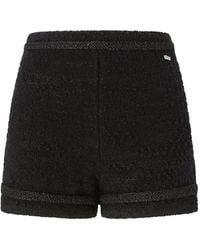Genny - Short En Tweed À Sequins Brodés - Lyst