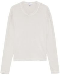 James Perse - Klassisches Langarmshirt - Lyst