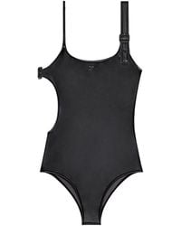 Courreges - Buckle-Detail Cut-Out Swimsuit - Lyst