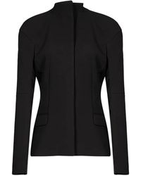 Entire studios - Blazer A Paneles Con Cuello Alto - Lyst