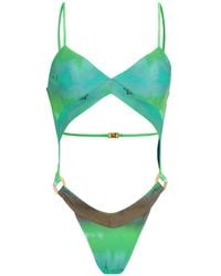 Amir Slama - X Jade Picon Tie-Dye Swimsuit - Lyst