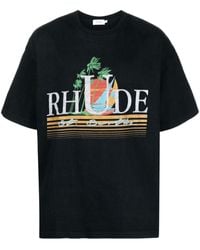 Rhude - Tropics Printed T-Shirt - Lyst