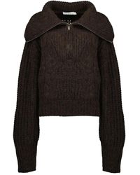 IRO - Zip High-Neck Sweater - Lyst
