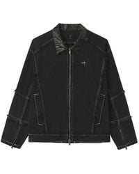 FIVE CM - Chaqueta Vaquera A Paneles Con Bordes Sin Rematar - Lyst