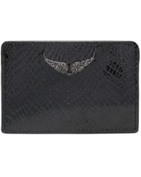 Zadig & Voltaire - Logo-Plaque Embossed Leather Cardholder - Lyst