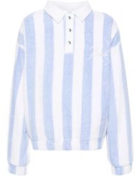 Rhude - Striped Loop Terry Polo Shirt - Lyst