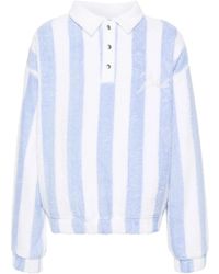 Rhude - Striped Loop Terry Polo Shirt - Lyst