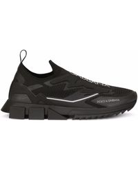 Dolce \u0026 Gabbana Rubber Sorrento Low Top Mesh Sneakers in Black for Men |  Lyst