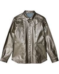 Rick Owens - Fogpocket High-Shine Shirt Jacket - Lyst
