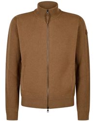 Moncler - Cardigan Zippé À Col Montant - Lyst