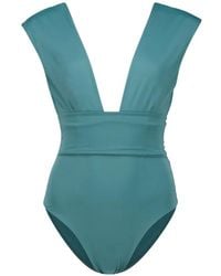 Haight - Isabel V-Neck Panelled Swimsuit - Lyst