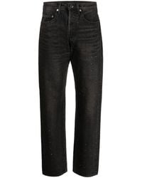 Undercover - Rhinestone-embellished High-rise Straight-leg Jeans - Lyst