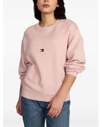 Tommy Hilfiger - Sweatshirt Mit Logo-Stickerei - Lyst
