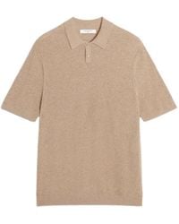 Maison Kitsuné - Textured-Knit Short-Sleeve Polo Shirt - Lyst
