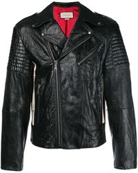 Gucci Klassische Bikerjacke - Schwarz