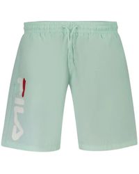 Fila - Caravello Logo-Print Drawstring Swim Shorts - Lyst