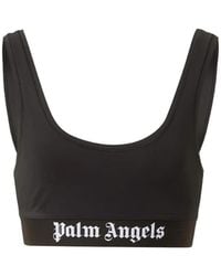 Palm Angels - Logo-Underband Scoop-Neck Bra - Lyst