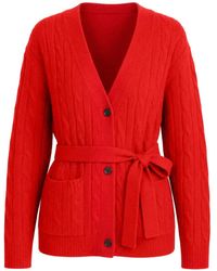 Nili Lotan - Tirza Cable-Knit Cardigan - Lyst