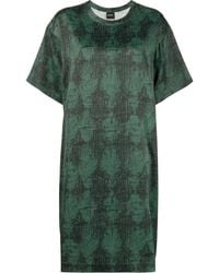 Aspesi - Scribble-print T-shirt Dress - Lyst