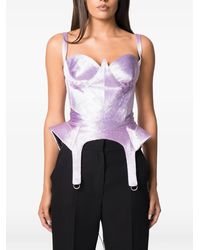 NORINA ST - Kaly Lace-Up Corset Top - Lyst