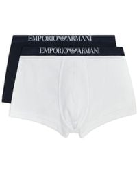 Emporio Armani - Logo-waistband Boxers (pack Of Two) - Lyst