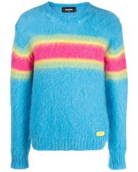 DSquared² - Gradient Stripe Crew Neck Jumper - Lyst