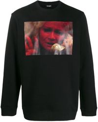 Raf Simons Graphic Crewneck Sweater - Black