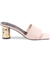 Givenchy - Tape Heeled Leather Sandals - Lyst