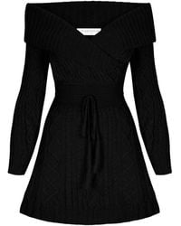 Violante Nessi - Victoire Off-The-Shoulder Mini Dress - Lyst