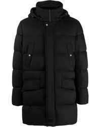 Herno - Arandelle Mantel Mit Abnehmbarer Kapuze - Lyst