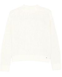 Herno - Bouclé Ribbed-Trim Sweater - Lyst