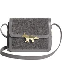 Maison Kitsuné - Edie Fox Plaque Shoulder Bag - Lyst