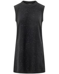 Fabiana Filippi - Sequin-Embellished Knitted Mini Dress - Lyst