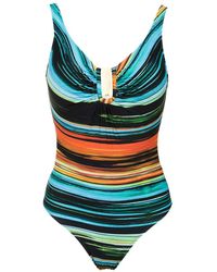 Lygia & Nanny Bedrukt Mirassol-zwempak - Blauw